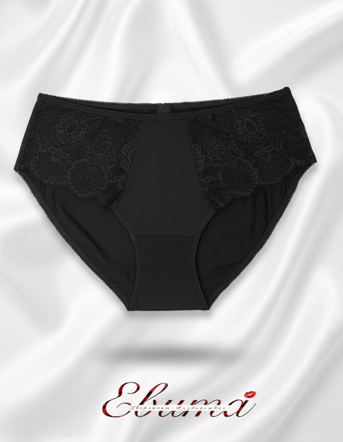 Класически модел бикина с дантела и с отлична покривност на задната част.
Изключително женствен и изискан модел.


- БИКИНА С ВИСОКА ТАЛИЯ
-&nbsp;ВИСОКОКАЧЕСТВЕН ПАМУК с нишка 40*1, която е еднослойно тъкана, което означава Нерециклирана
- мека и еластична дантела в средата отпред и на двете страни
- подсилено памучно дъно
-&nbsp;широки страни, за да има отлично покритие отзад и да заглажда паласките.
- мек и еластичен двойно прегънат ластик за повече стабилно ст и комфорт

Дизайнът на дантелата може да се 