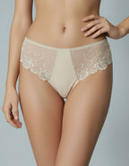 Луксозна бикина от микрофибър и дантела, Jisela Luxe, екрю, 223