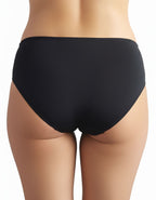 Луксозна бикина от микрофибър и бродерия, Jisela Luxe, черен, 223