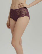 Памучна бикина с висока талия, Jisela, патладжан, 223