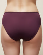 Памучна бикина с висока талия, Jisela, патладжан, 223