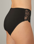 Памучна бикина с висока талия, Jisela, черен, 223