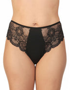 Памучна бикина с висока талия, Jisela, черен, 223