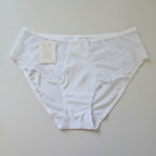 Луксозна бикина от микрофибър и дантела, Jisela Luxe, бял, 223