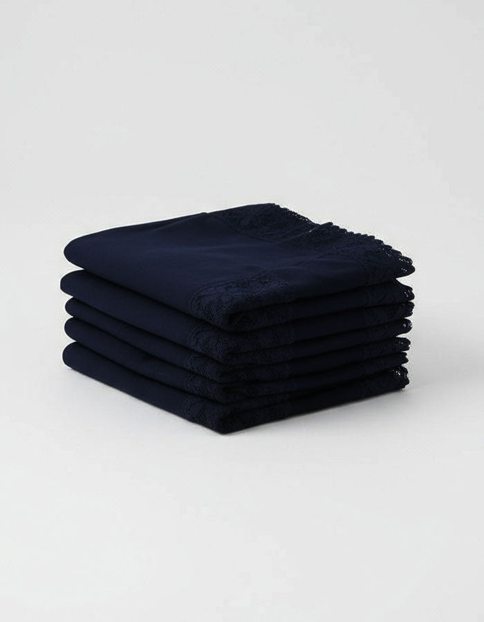 3 броя памучни бикини с висока талия, Velvet cotton, черен, 227