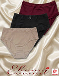 3 броя памучни бикини с висока талия, Velvet cotton, микс цветни , 227