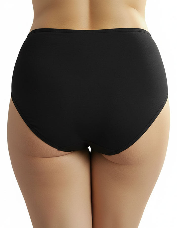 Бикината, която задължително трябва да имате за своето забързано ежедневие.
С удобна висока талия.
Семпла, елегантна и комфортна визия.
Дизайнът на дантелата може да се различава от този на снимката.

-&nbsp; памук и дантела отстрани
-&nbsp; гладка задна част
-&nbsp;&nbsp;висока талия
-&nbsp; загладени шевове отпред върху тюла
-&nbsp; отлично покритие отзад
-&nbsp; подсилено дъно
-&nbsp;&nbsp;мек еластичен двойно прегънат ластик

Отлично качество
Българско производство
Състав: 90% памук и 10% еластан.
Данте