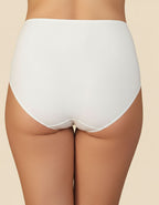 Памучна бикина с висока талия, Velvet cotton, бял, 227