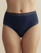 3 броя памучни бикини с висока талия, Velvet cotton, микс цветни , 227