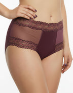 Луксозна бикина от микрофибър, Luxena,патладжан, 228