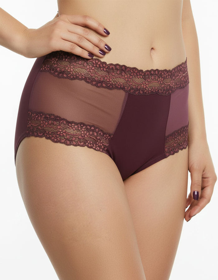 Луксозна бикина от микрофибър, Luxena,патладжан, 228