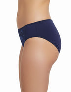 Памучна бикина с дантела, Sure comf, тъмно синьо,0229