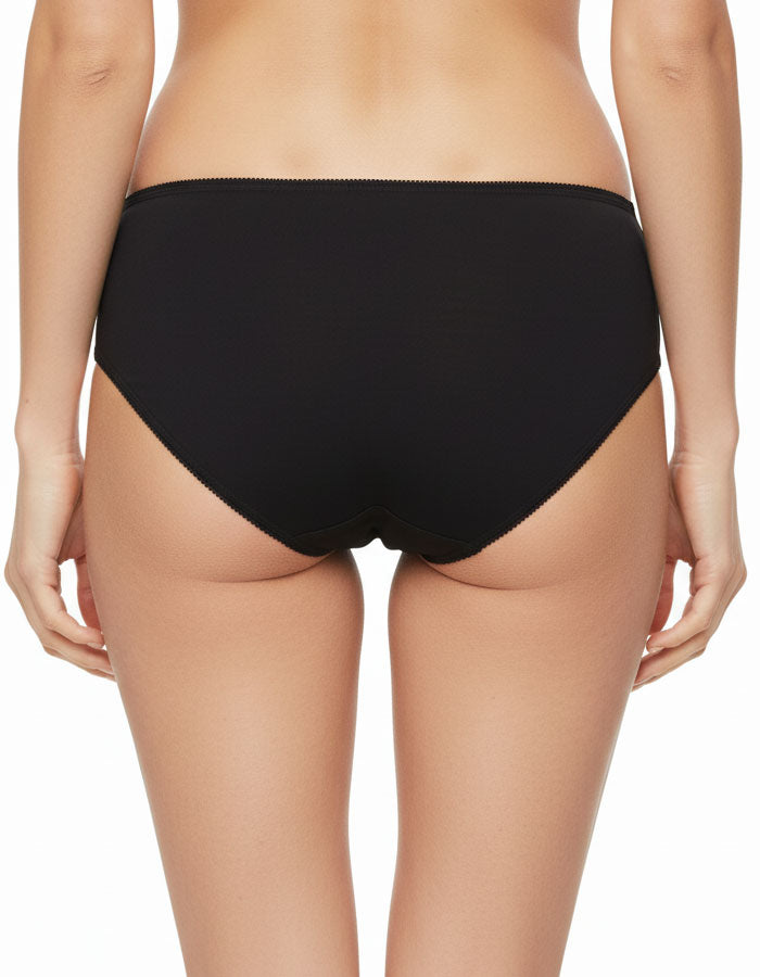 Сет 3 броя памучна бикина с дантела, Sure comf, черен, 0229