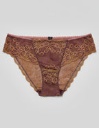 Дантелена бикина с голям памучен детайл отпред, Prima, двуцветна , 253