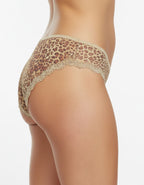 Дантелена бикина с голям памучен детайл отпред, Prima, тигрово, 253