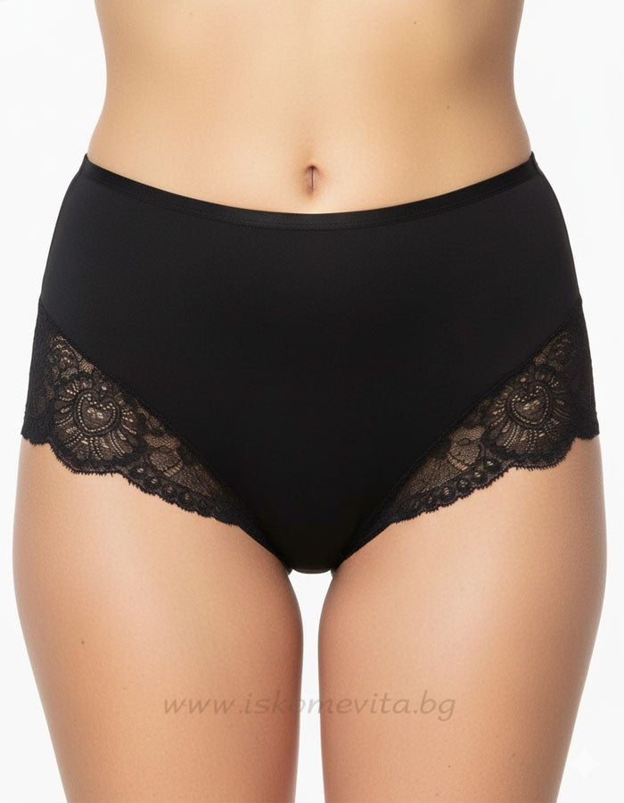 3 броя микс луксозни бикини с висока талия от микрофибър и дантела, 264