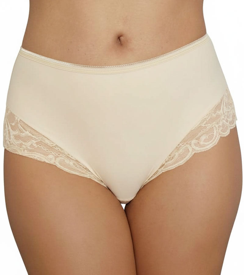 3 броя микс луксозни бикини с висока талия от микрофибър и дантела, 264