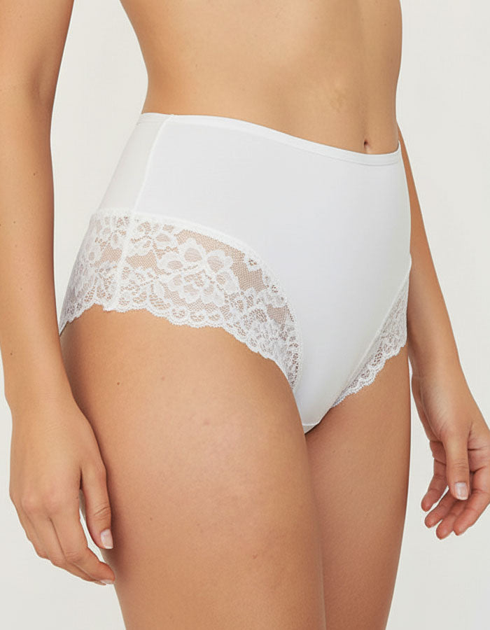 3 броя  луксозни бикини с висока талия от микрофибър и дантела, 264