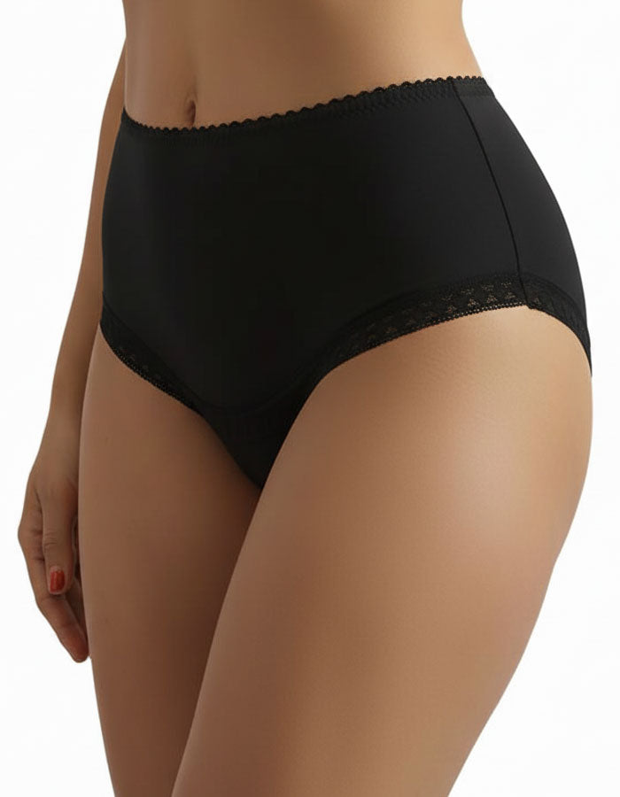 Памучна бикина с висока талия, Need it, черен, 266