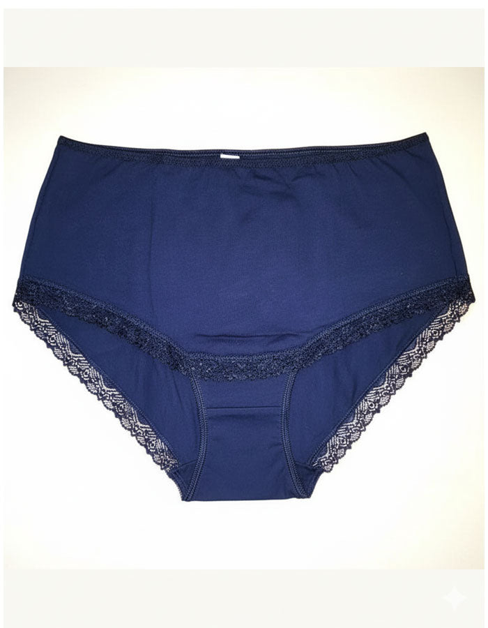 Памучна бикина с висока талия, Need it, тъмно син, 266