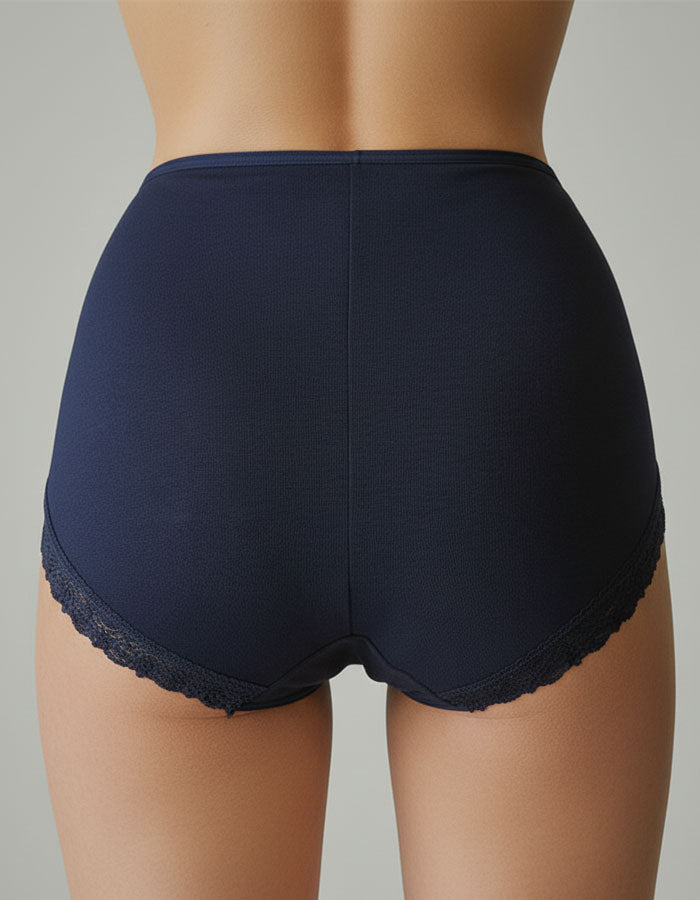 Памучна бикина с висока талия, Need it, тъмно син, 266