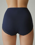 Памучна бикина с висока талия, Need it, тъмно син, 266