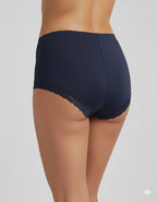 Памучна бикина с висока талия, Need it, тъмно син, 266