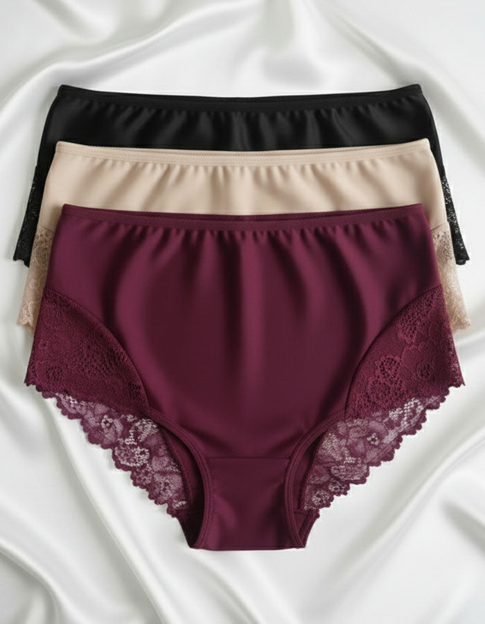 Представяме ви нашата красива бикина с висока талия – перфектно съчетание от микрофибър и дантела, създадено да осигури както стил, така и комфорт. Този изискан модел е идеален за носене под фини дрехи, благодарение на гладката си текстура и изящния дизайн, който не оставя следи и подчертава естествените линии на тялото.

Елегантната дантела добавя нотка на лукс и женственост, докато високата талия поддържа и изважда силуета. Въпреки това, че дизайнът на дантелата може лесно да се различава, всяка бикина от