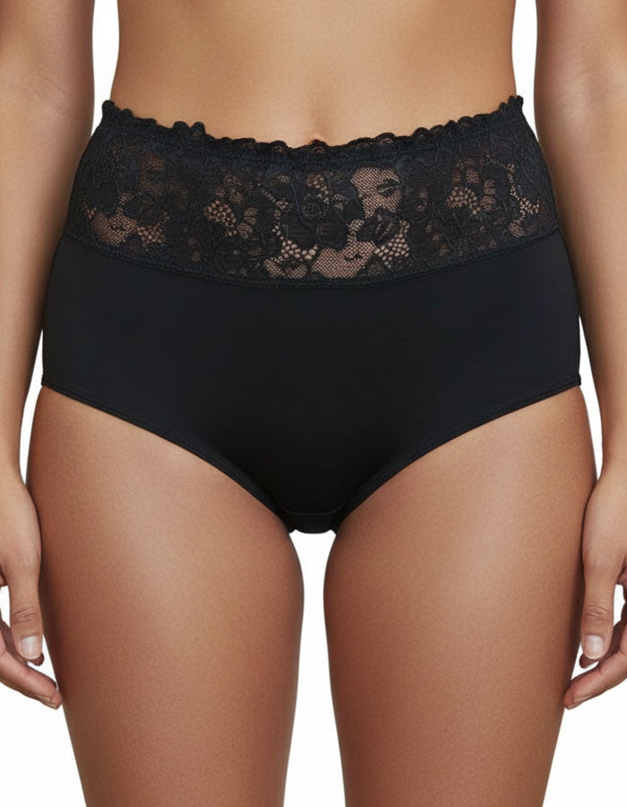 Луксозни бикини с висока талия – комфорт и елегантност в едно

Представяме новия модел бикини с висока талия точно до пъпа, създадени за жени, които искат да съчетаят удобството с изисканата визия.

✔ Меки и еластични микрофибър и дантела – нежно обгръщат тялото и осигуряват лекота през целия ден.
✔ Допълнителен ластик на талията върху дантелата – гарантира стабилност, без да стяга.
✔ Мек и еластичен двойно прегънат ластик на предницата – за деликатна опора и пълен комфорт.
✔ Голямо памучно хигиенно парче –