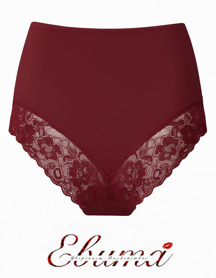 Представяме ви функционална бикина с висока талия, изработена от&nbsp;плътен, еластичен микрофибър, комбиниран с деликатна дантела. На дантелените колан има силикон, за да не се свлича надолу.
Този уникален модел оформя фигурата ви, като остава незабележим под дрехите, благодарение на дантелата отзад.
Дизайнът на дантелата може да варира, но винаги придава елегантен и изискан вид.
Отличава се с отлично качество и е произведен с внимание към детайла в България.
Състав: 88% полиамид и 12% еластан – идеален ба