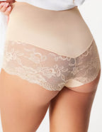 Оформяща бикина с висока талия, бежово, 287