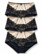 &nbsp; &nbsp;Завладяващият блясък с неустоим дизайн, обременен с красива визия, атрактивни комбинации, в едно с изискаността на еластичната дантела ще създадат уникален модел бикина от микрофибър и дантела с Висока талия.
&nbsp; Съчетание от Комфорт и Сексапил, този модел не само приковава погледа с вълнуващ дизайн, но и осигурява Удобство и Функционалност.
&nbsp; Изпълнено с внимание към детайлите, дизайнът на дантелата може лесно да варира, но винаги с оглед на най-високото качество. Очарователен дизайн, 