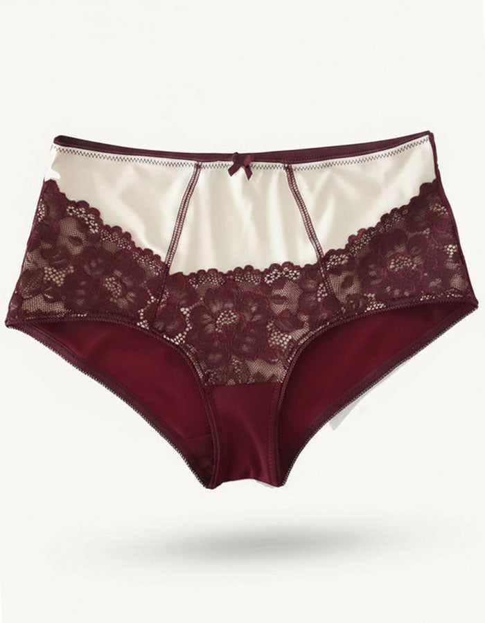 &nbsp; &nbsp;Завладяващият блясък с неустоим дизайн, обременен с красива визия, атрактивни комбинации, в едно с изискаността на еластичната дантела ще създадат уникален модел бикина от микрофибър и дантела с Висока талия.
&nbsp; Съчетание от Комфорт и Сексапил, този модел не само приковава погледа с вълнуващ дизайн, но и осигурява Удобство и Функционалност.
&nbsp; Изпълнено с внимание към детайлите, дизайнът на дантелата може лесно да варира, но винаги с оглед на най-високото качество. Очарователен дизайн, 