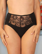 Памучна бикина с висока талия, Justy, черен, 295