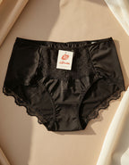 Луксозна бикина с висока талия от микрофибър и дантела, 295