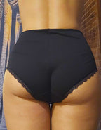 Памучна бикина с висока талия, Justy, черен, 295