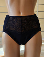 Памучна бикина с висока талия, Justy, черен, 295