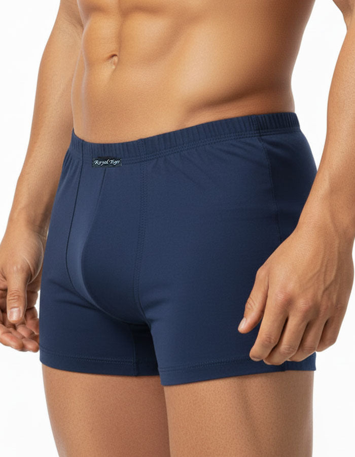 Мъжки боксер от нерециклиран памук – комфорт и стил от Royal Tiger

Открийте удобството и качеството на мъжките боксерки Royal Tiger, създадени за мъже, които държат на естествените материи и безупречния стил.
Изработени от 90% нерециклиран памук и 10% еластан, тези боксерки осигуряват невероятна мекота и дишащ комфорт през целия ден.

✔ Удобни крачоли – осигуряват свобода на движение без впиване или разтягане.
✔ Актуални акценти – модерен дизайн, съчетан с прецизни детайли за стилна визия.
✔ Българско прои