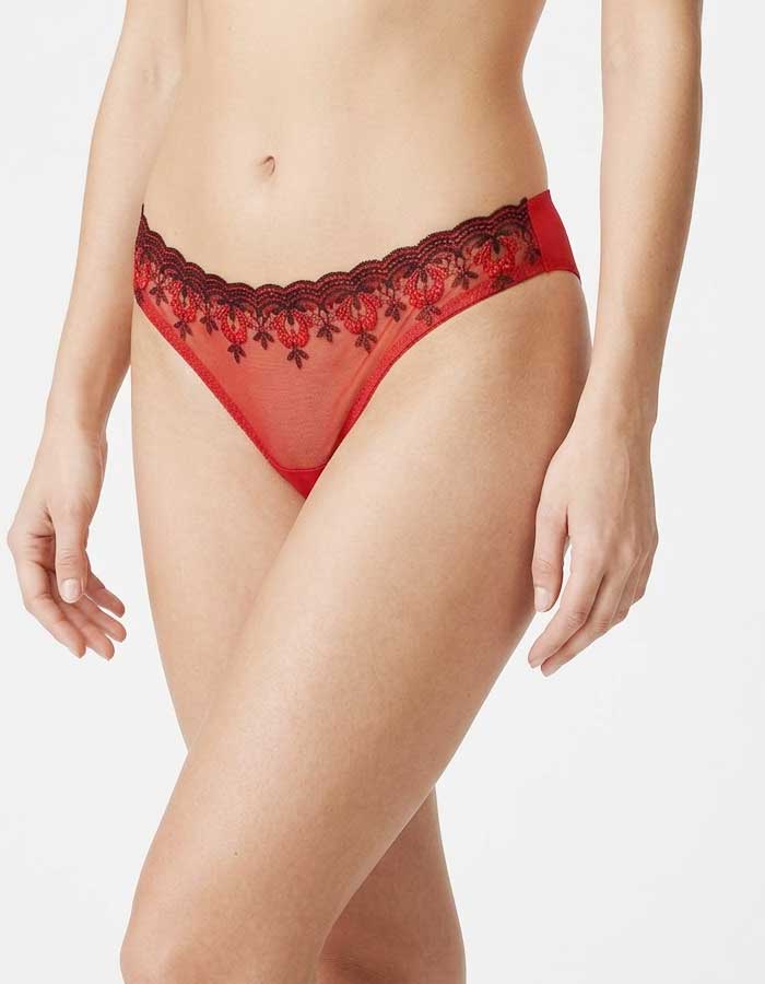 Луксозна прашка с бродерия, Red Romance, 358