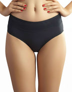 Памучна бразилиана с дантелка, черен, 400