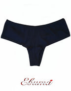 Памучна бразилиана с дантелка, черен, 400