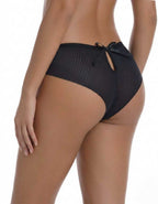 Луксозна бразилиана с голяма панделка отзад, Double back, черен, 406-1