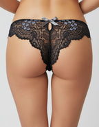 Дантелена бразилиана с голяма панделка отзад, двуцветна, 407