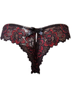 Дантелена бразилиана с голяма панделка отзад, двуцветна, 407