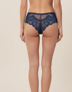 Луксозна бразилиана от дантела, тъмно син, 408