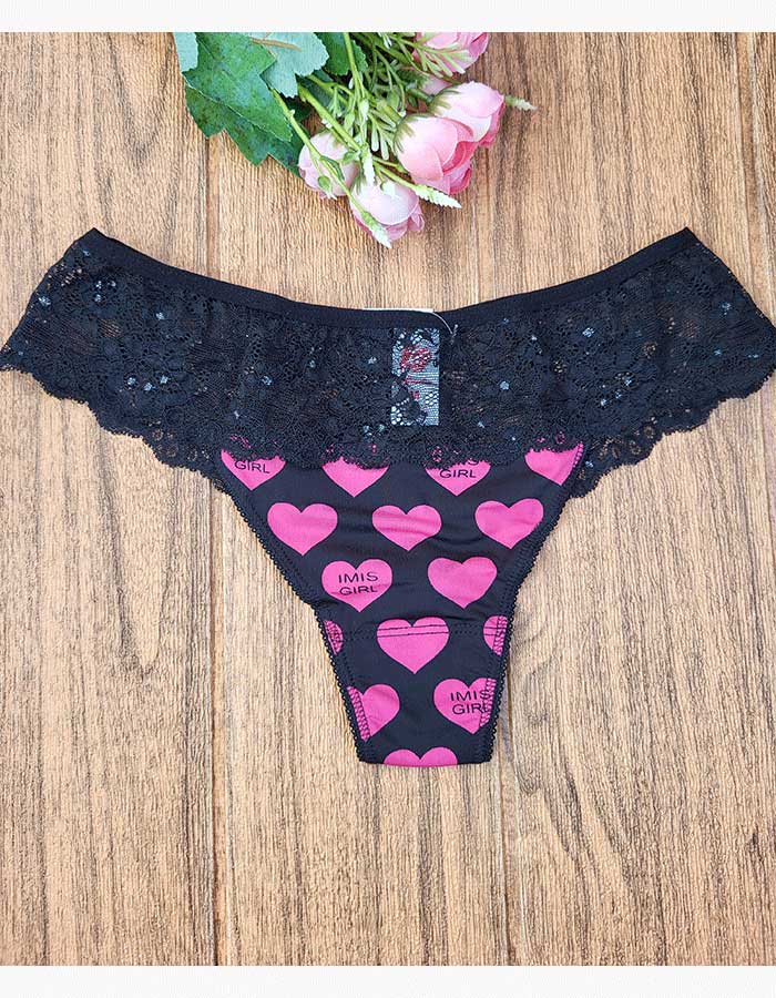 Луксозна бразилиана от фин микрофибър и дантела, 408