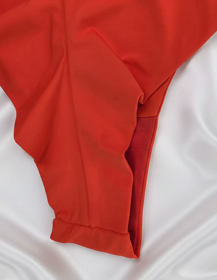 Уникален модел "Бразилиана от Двоен Микрофибър" червен, 414