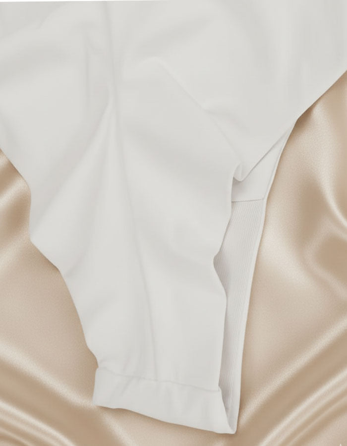 Уникален модел "Бразилиана от Двоен Микрофибър" бял, 414