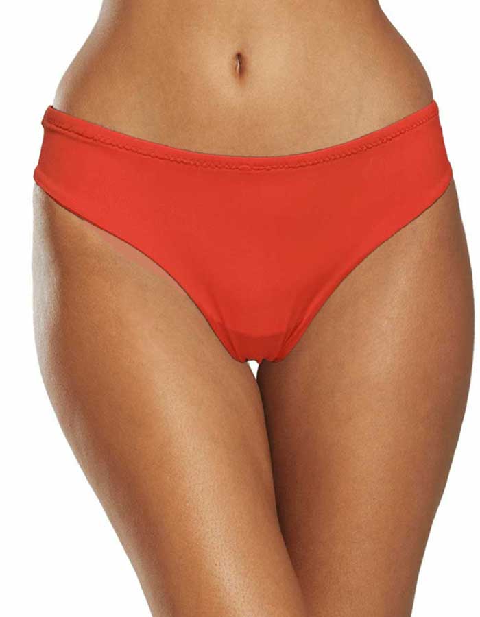 Уникален модел "Бразилиана от Двоен Микрофибър" червен, 414