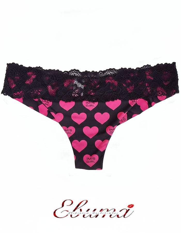 Луксозна бразилиана от микрофибър и дантелен колан, 416